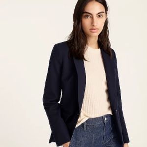 J.Crew Parke blazer in bi-stretch cotton, Black